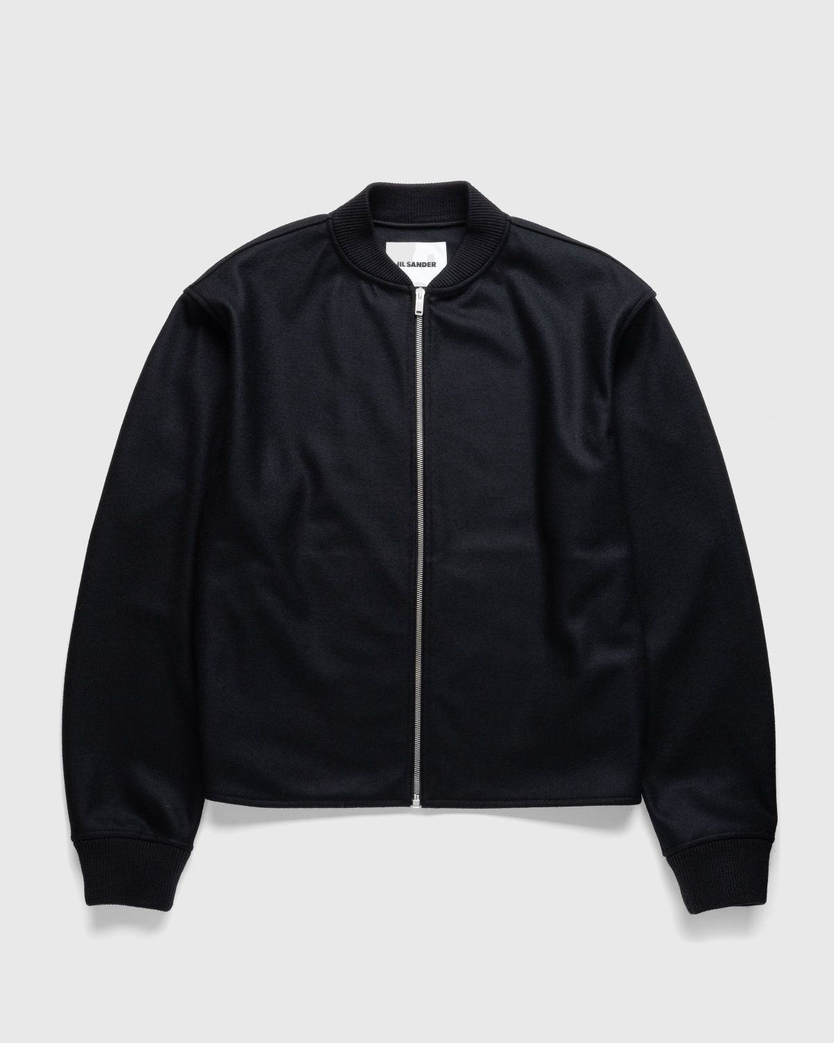 Jil Sander – Full-Zip Wool Melton Jacket Black